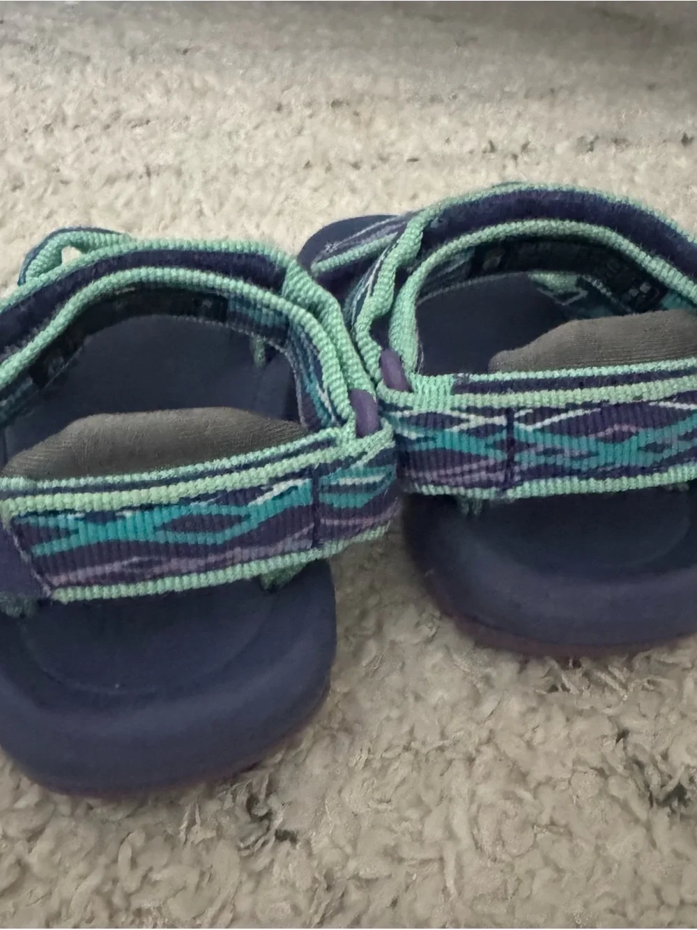 Teva Kids Strappy Sandals in Teal, Purple & Navy